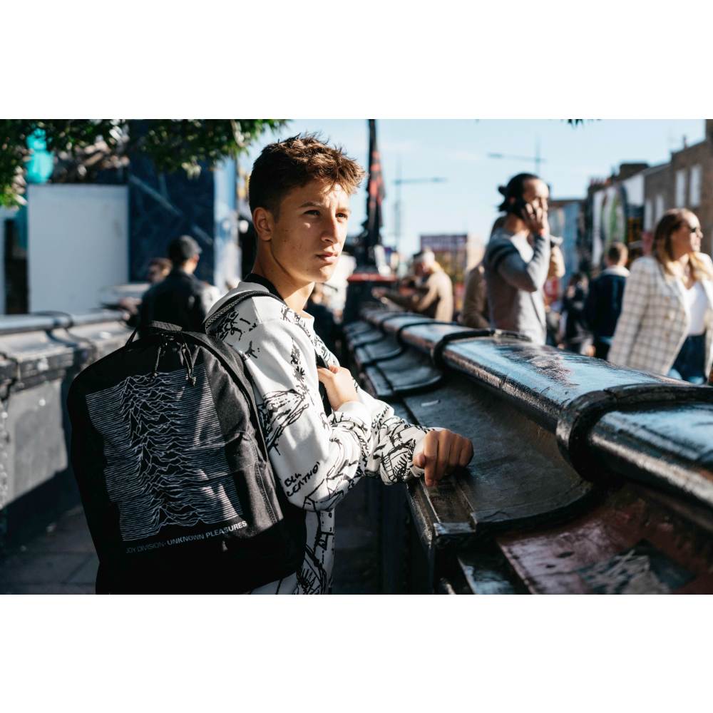 Rocksax Joy Division - Unknown Pleasures Rucksack - Schwarz